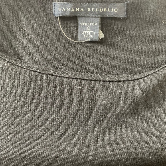 Banana Republic Sleeveless Dress Stretch Black Side Zip Women’s Size 4 NWOT - Picture 9 of 10